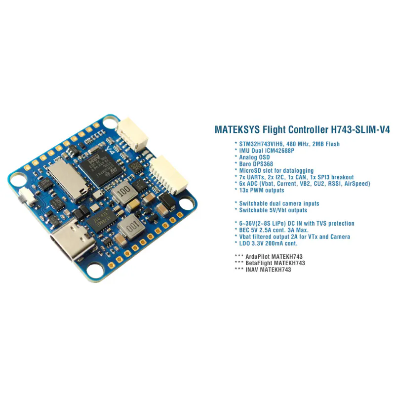 Matek H743-Slim V4 Flight Controller