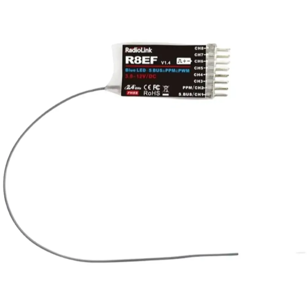 Radiolink R8EF 8-Channel 2.4GHz SBUS/PPM/PWM Receiver