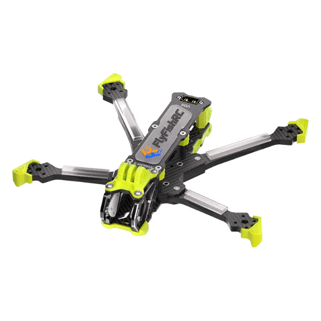 FlyFishRC Volador II VD5 O4 Deadcat FPV T700 Frame Kit — Color: Yellow