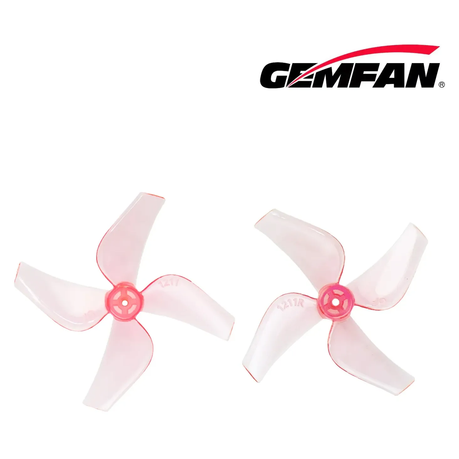 Gemfan 1211 31mm 4-Blade Whoop Propeller 1mm — Color: Hot Pink