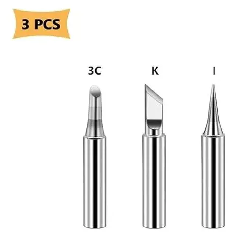 900M Series Soldering Iron Bits Set for 936 Stations — Pack: 3 pcs