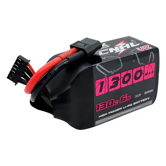 CNHL Black Series V2.0 1300mAh 22.2V 6S 130C Lipo Battery