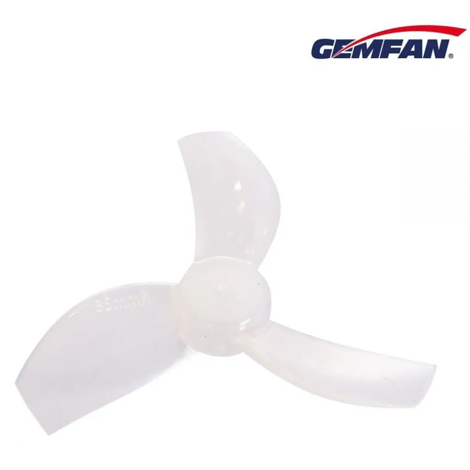 Gemfan 35mm 3-Blade Durable Propeller — 1mm Shaft (Set of 8 — 4CW+4CCW)