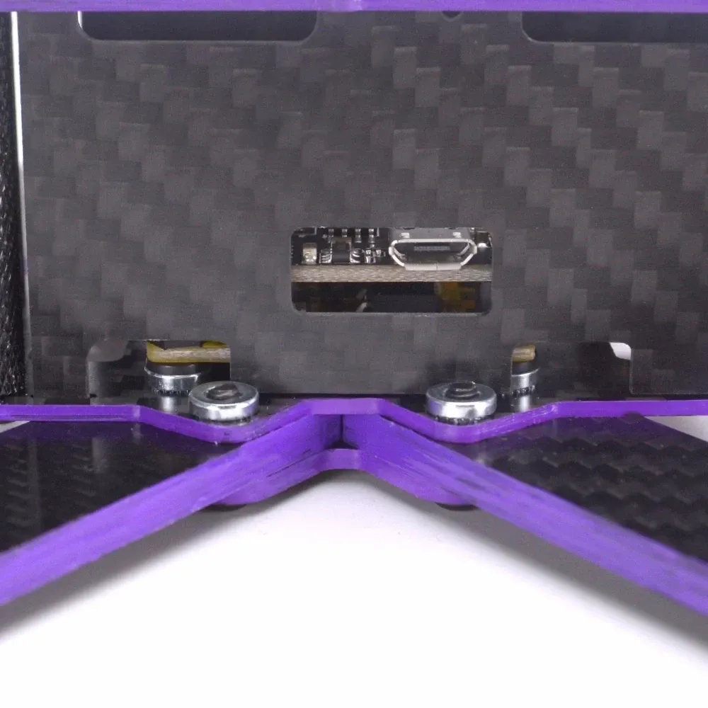 X220 220mm Carbon Fiber Frame Kit with Purple Side Plates