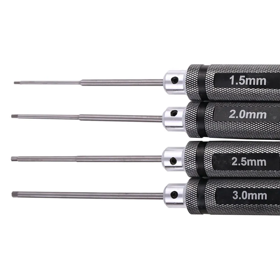 Mayatech 1.5/2.0/2.5/3.0mm White Steel Hex Screwdriver Tool Kit