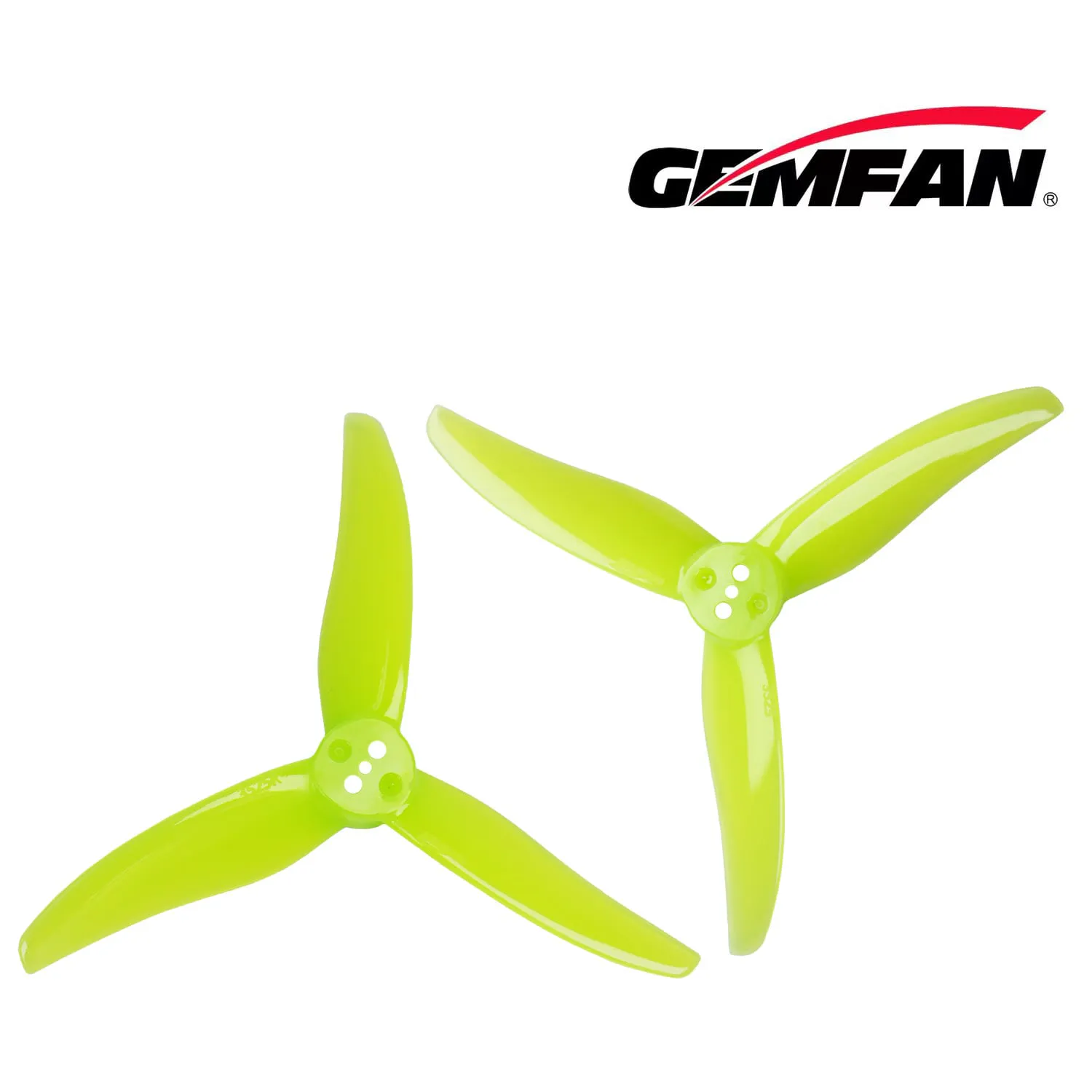 Gemfan Hurricane 3525 3-Blade Prop 1.5mm T-Mount (Set of 4 — 2CW+2CCW)