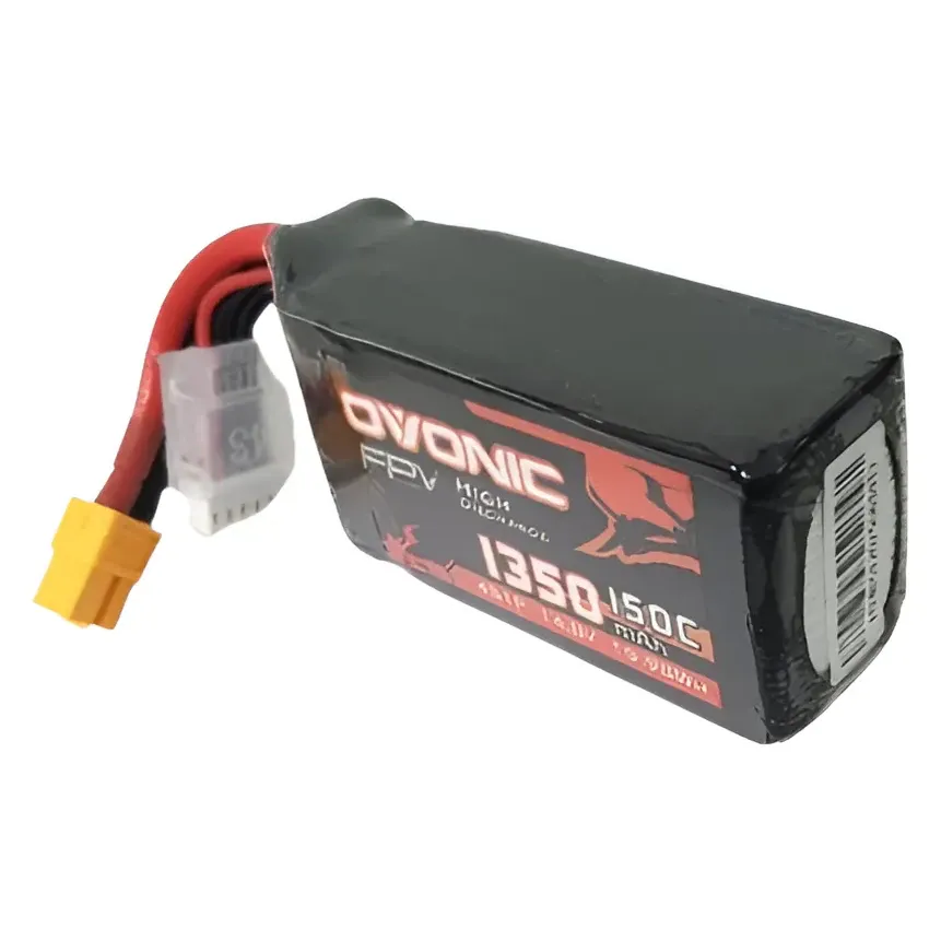 OVONIC 1350mAh 150C 4S1P LiPo Battery with XT60 Plug