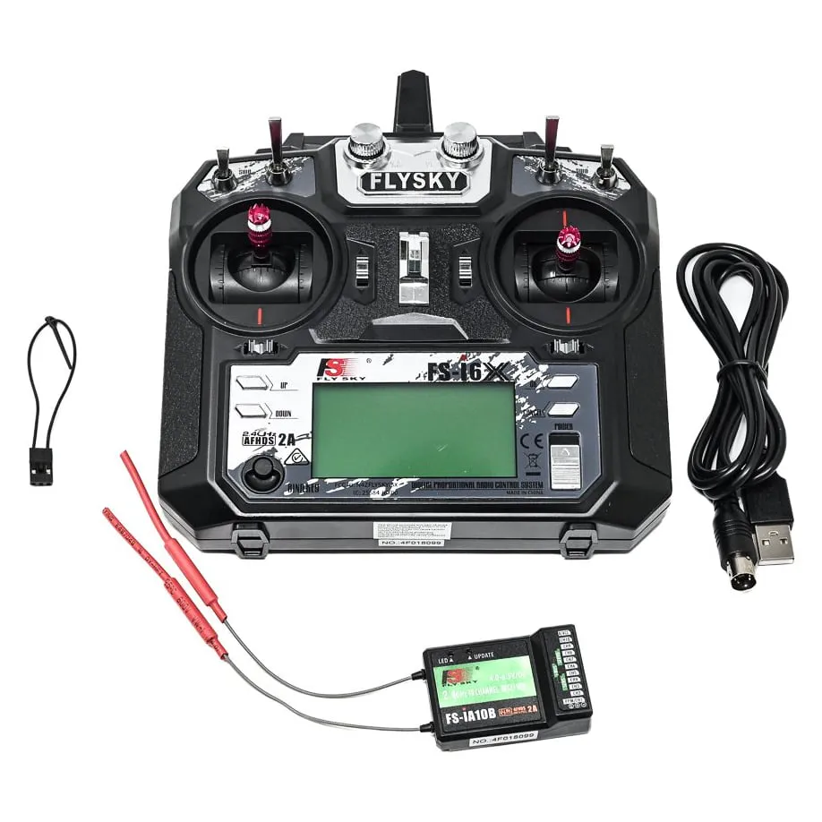 FlySky FS-i6X 2.4GHz 6CH Transmitter with FS-iA10B 10CH Receiver