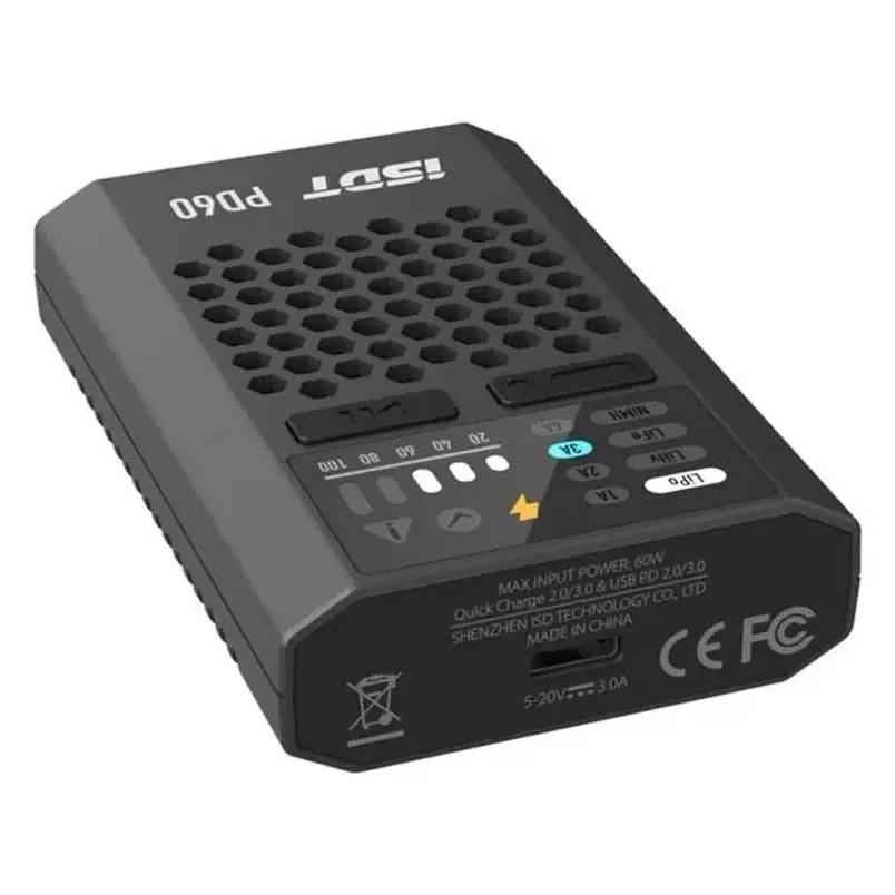 ISDT PD60 60W 6A 1-4S USB-C Balance Charger (XT60)