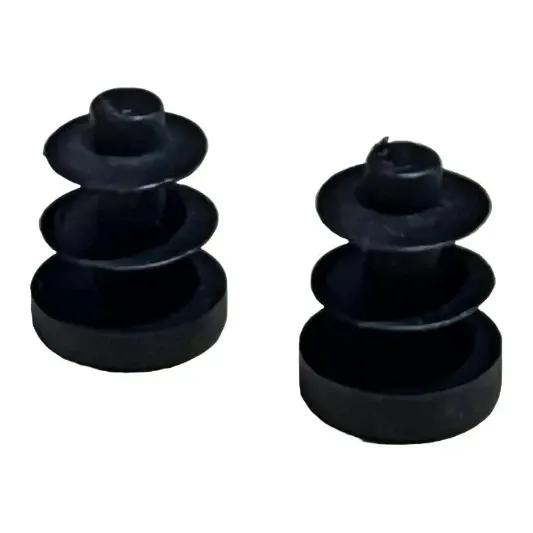 Black Plastic End Cap for Round Tubes