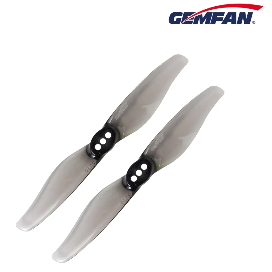 Gemfan Hurricane 3018 PC 2-Blade Propeller — Clear Gray (4 Pairs — 4CW+4CCW)