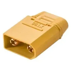 Amass XT90 Male / Female Battery Connector — Housing: With Housing, Connector: Male