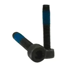 M3 Socket Head Cap Screws with Blue Threadlocker, Black (Pack of 10)
