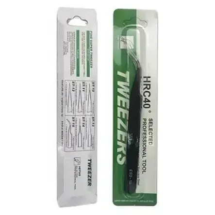 HRC40 Anti-Magnetic Stainless Steel ESD Tweezers