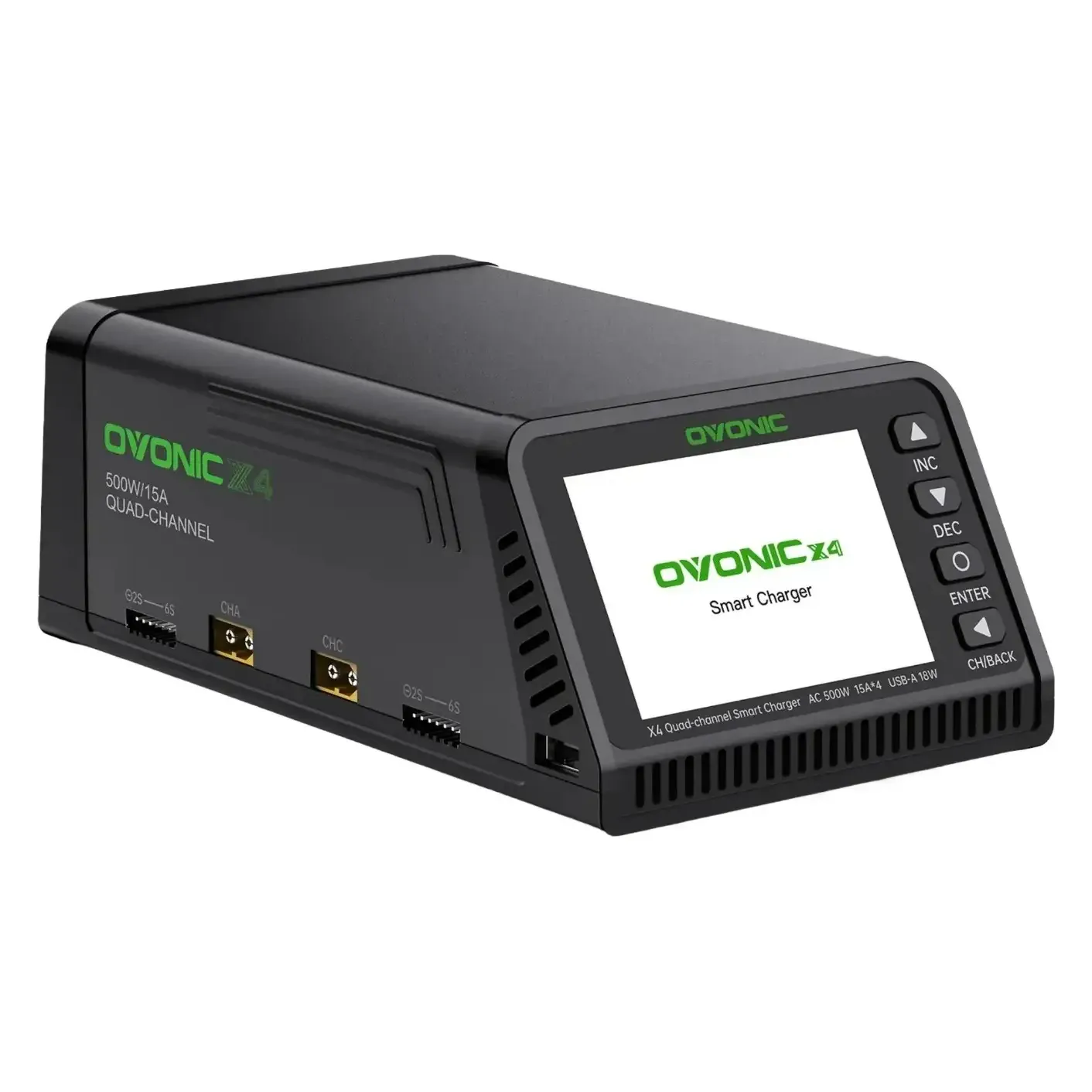 OVONIC X4 500W 4-Channel AC Smart Charger