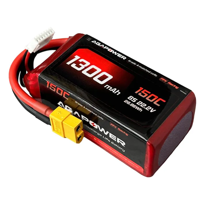 AGAPOWER 1300mAh 22.2V 6S 150C LiPo Battery