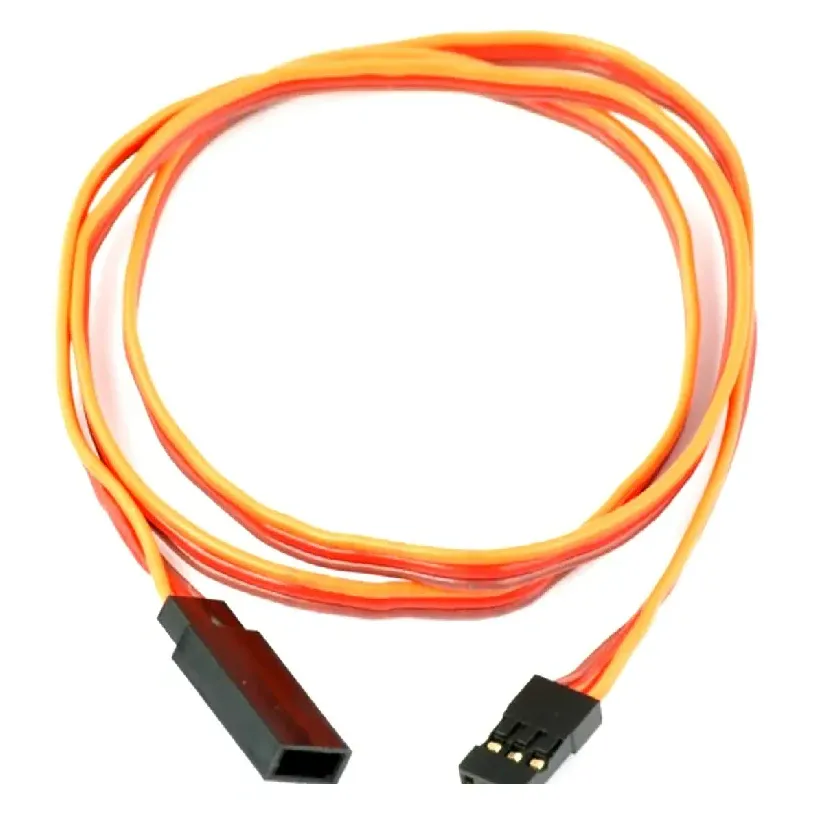 SafeConnect Flat 26AWG JR Servo Extension Lead (10-60cm)