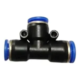 T-Shape Push-Fit Air Line Connector 8 x 8 x 8 mm