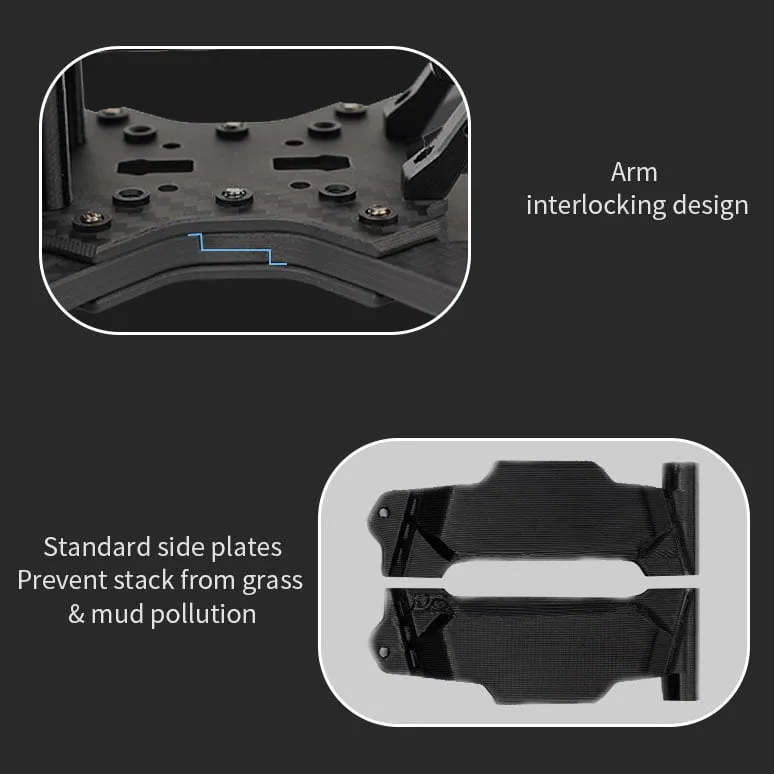 DeepSpace SEEKER5 FPV Frame for DJI O4 PRO