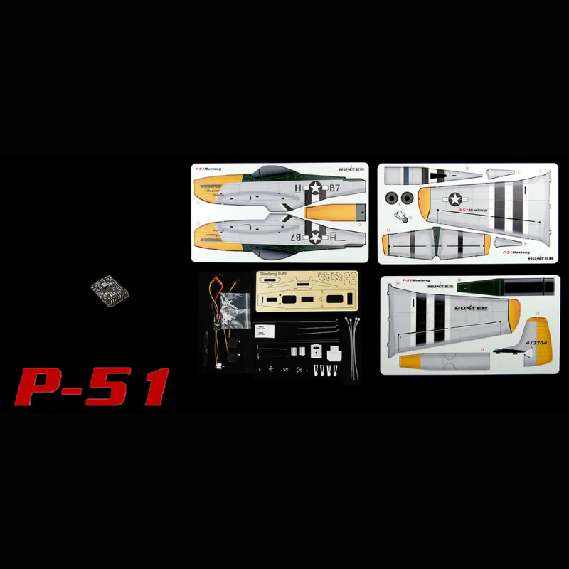 P-51 Mustang PNP with RX1.0 Flight Controller
