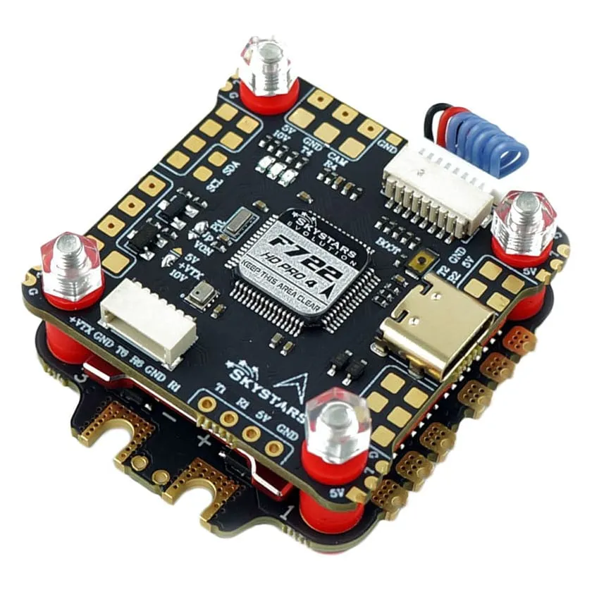 SkyStars Fly Stack F722 HD Pro 4 FC + AM60 60A BLHeli_32 ESC 30x30