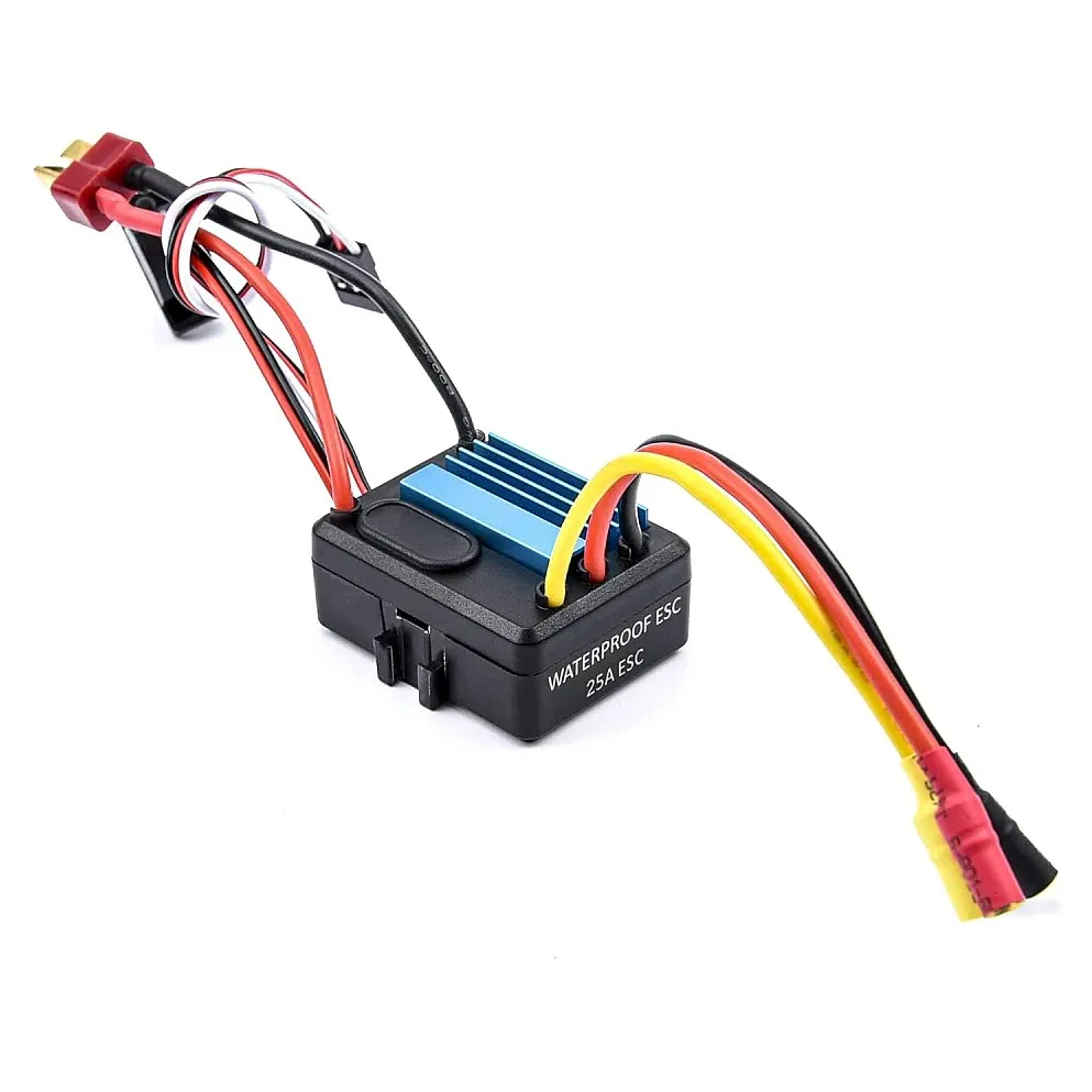25A Waterproof RC Car ESC (2-3S, T-Plug)