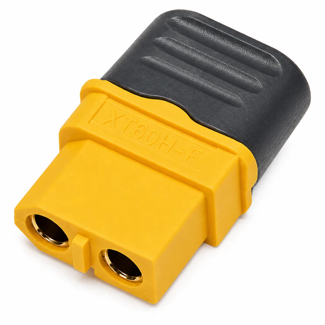 Amass XT60H Female Connector — Gold/Yellow