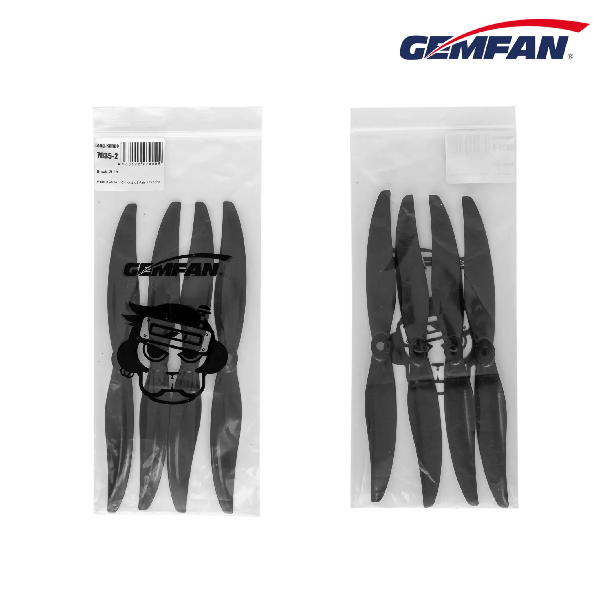 Gemfan LR 7035 2-Blade Propeller M5 (Set of 4 — 2CW+2CCW)
