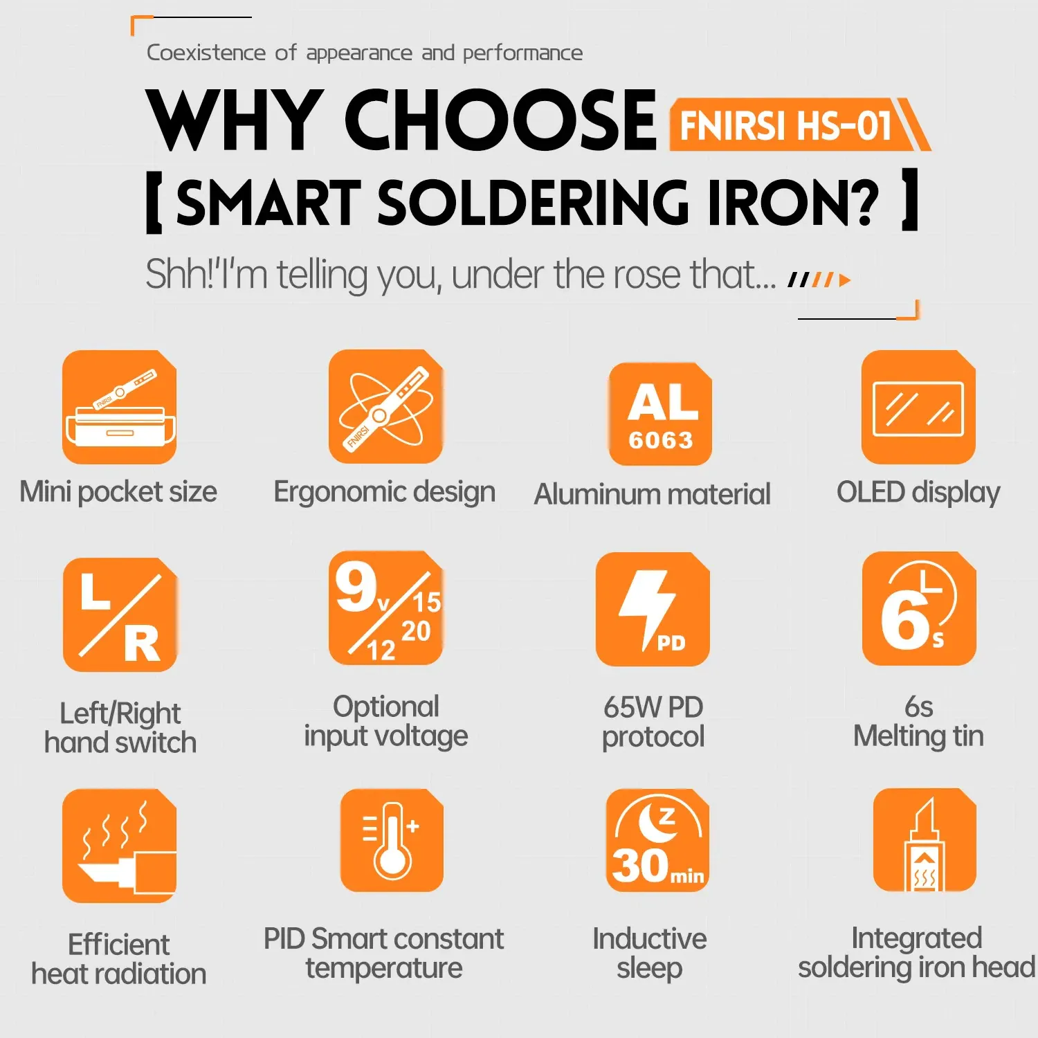FNIRSI HS-01 Intelligent Soldering Iron