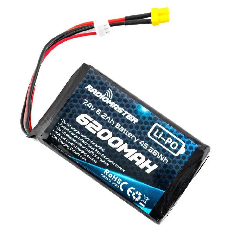 RadioMaster 2S 7.4V 6200mAh LiPo Battery