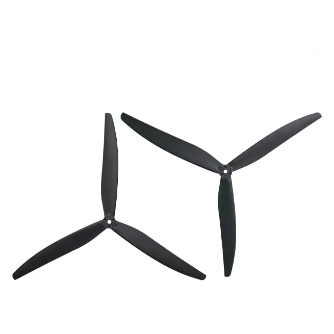 Gemfan 1312 3-Blade Glass Fiber Nylon Propeller CW/CCW Pair (Black)