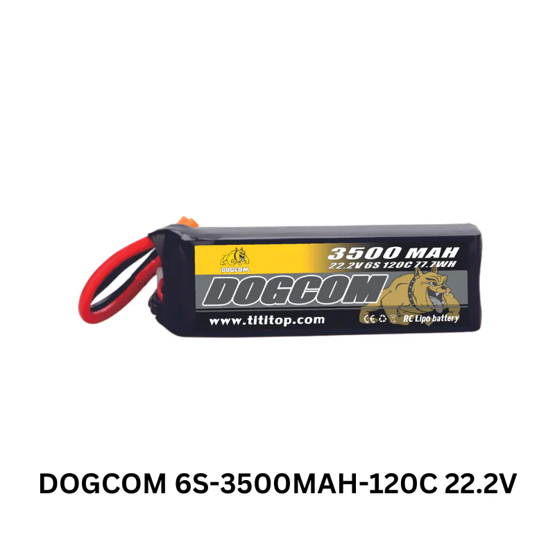 DOGCOM 6S 3500mAh 120C 22.2V LiPo Battery XT90