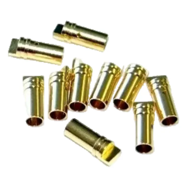 Amass PolyMax 5.5mm Gold Bullet Connector Pair