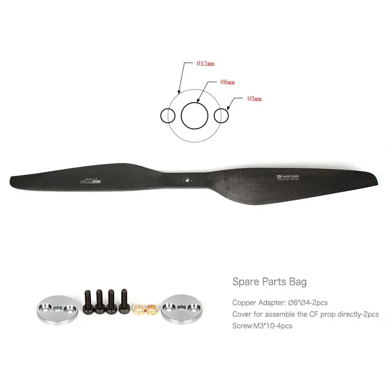 T-Motor P21 x 6.3 Carbon Fiber Propeller (Pair)