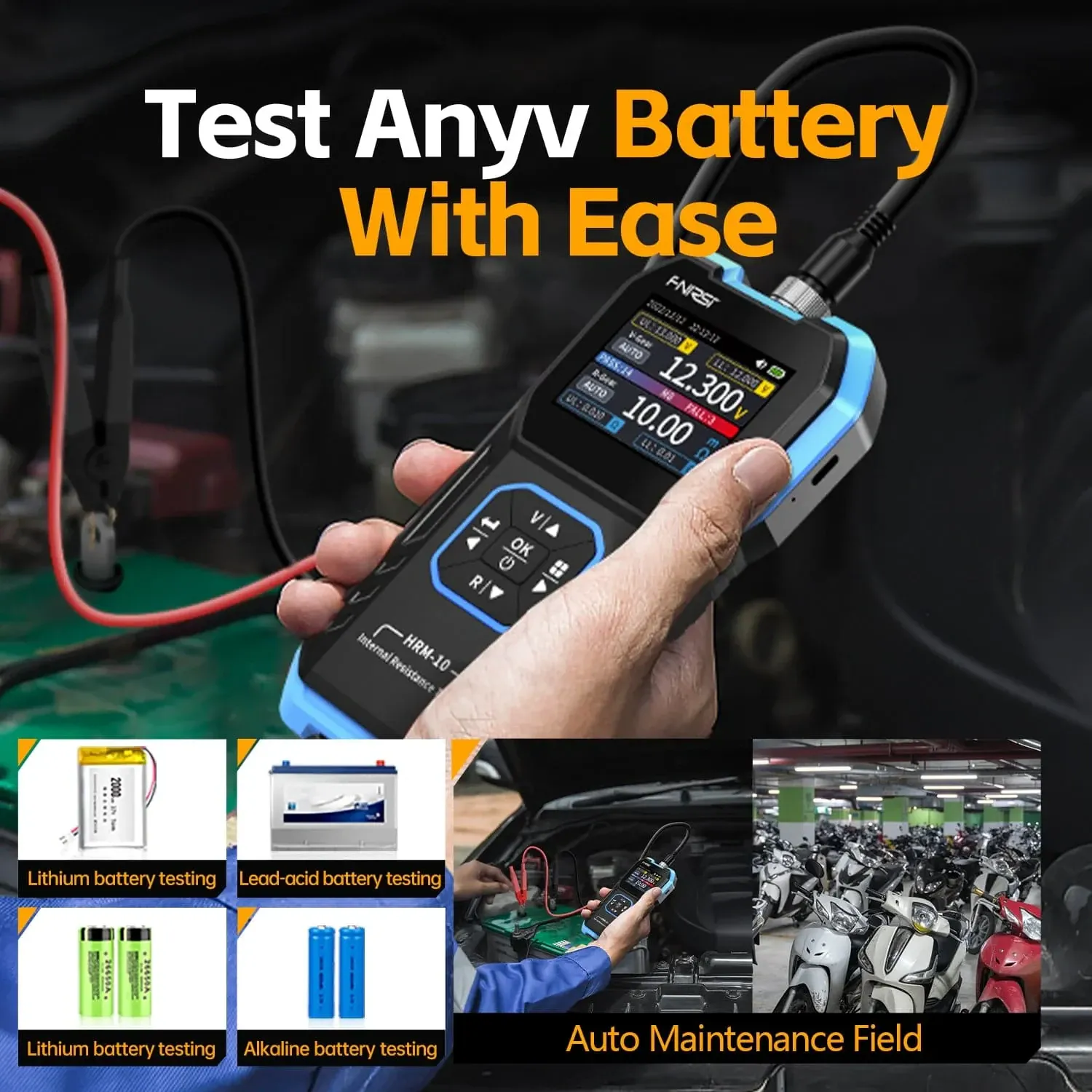 FNIRSI HRM-10 Battery Voltage Internal Resistance Tester
