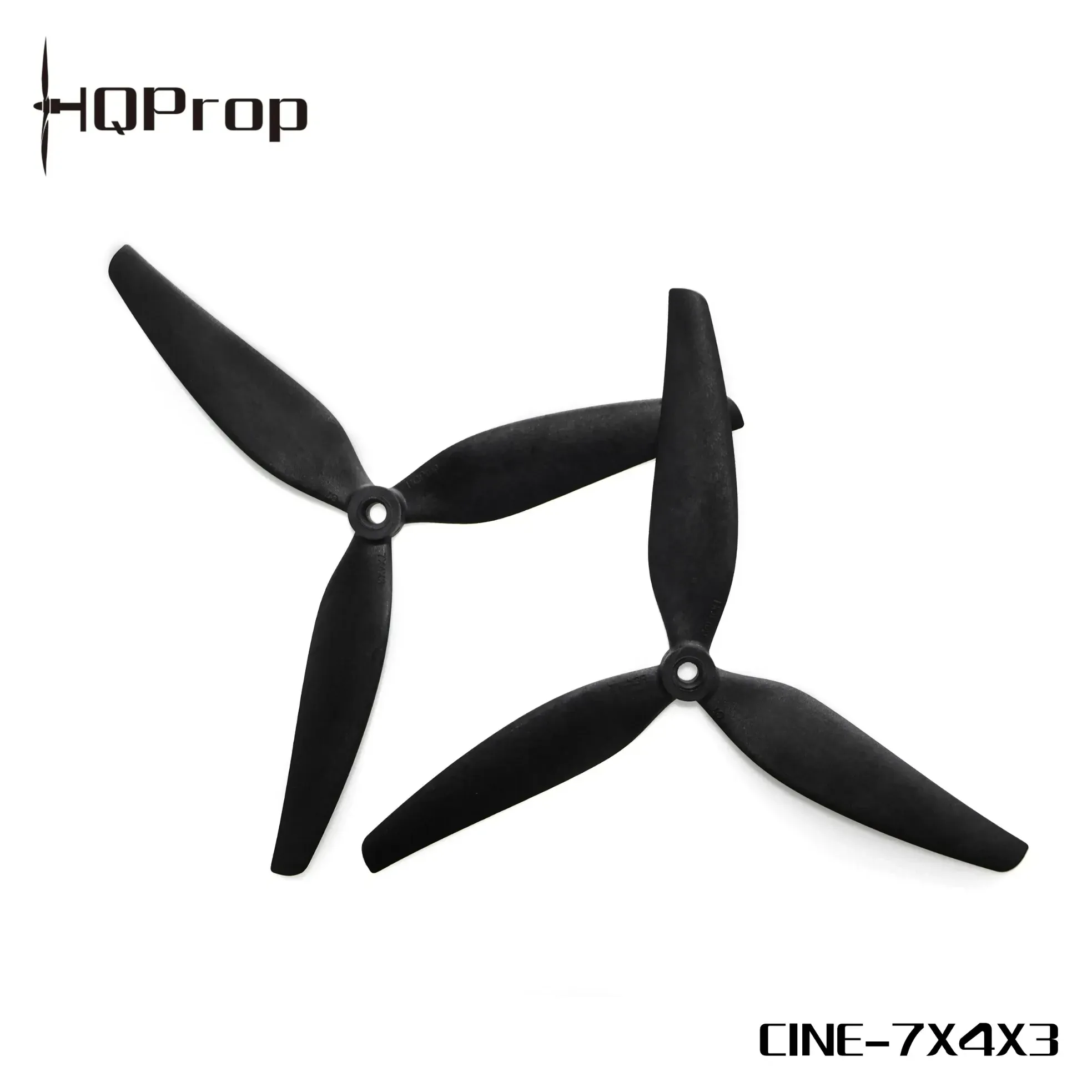 HQProp CINE7 7×4×3 Propeller — Black (1CW+1CCW)