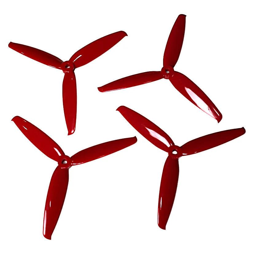 Gemfan Flash 6042 3-Blade Propellers (2 Pairs) — Brand: Generic, Color: Red, Brand: Gemfan, Color: Red