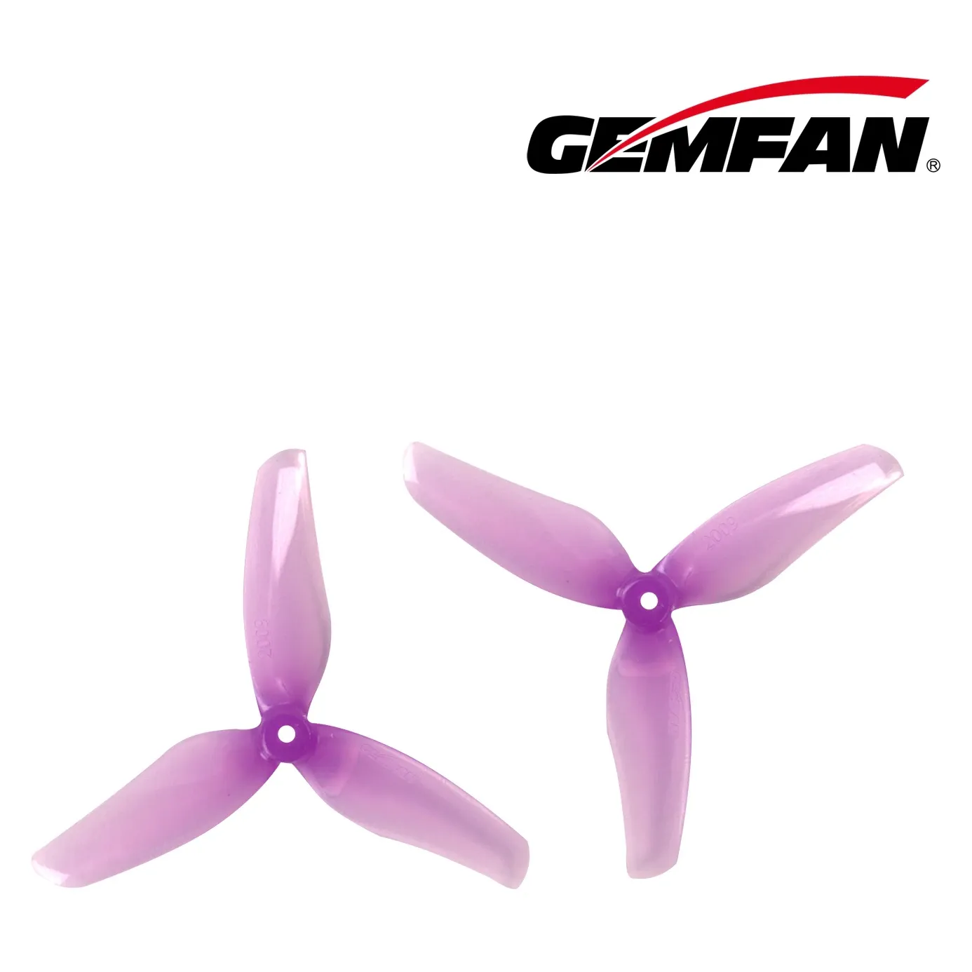 Gemfan Hurricane 2009 3-Blade Propeller 1.5mm T-Mount — Color: Purple