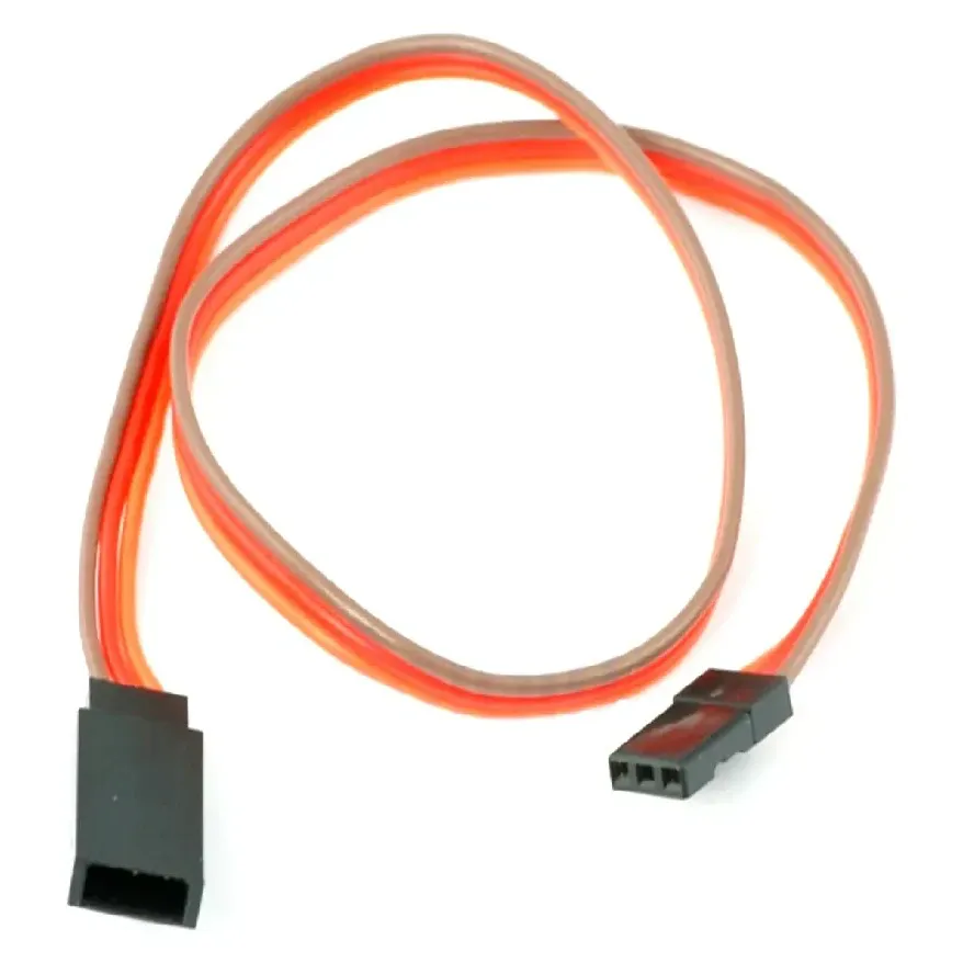 SafeConnect Flat 26AWG JR Servo Extension Lead (10-60cm)