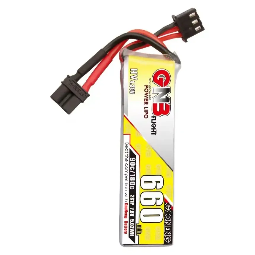 GAONENG GNB 660mAh 2S 7.6V 90C XT30 LiHV Battery Long