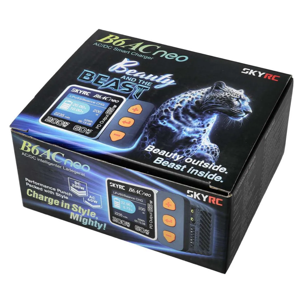 SkyRC B6AC Neo Smart Charger (DC 200W / AC 60W, 1–6S)
