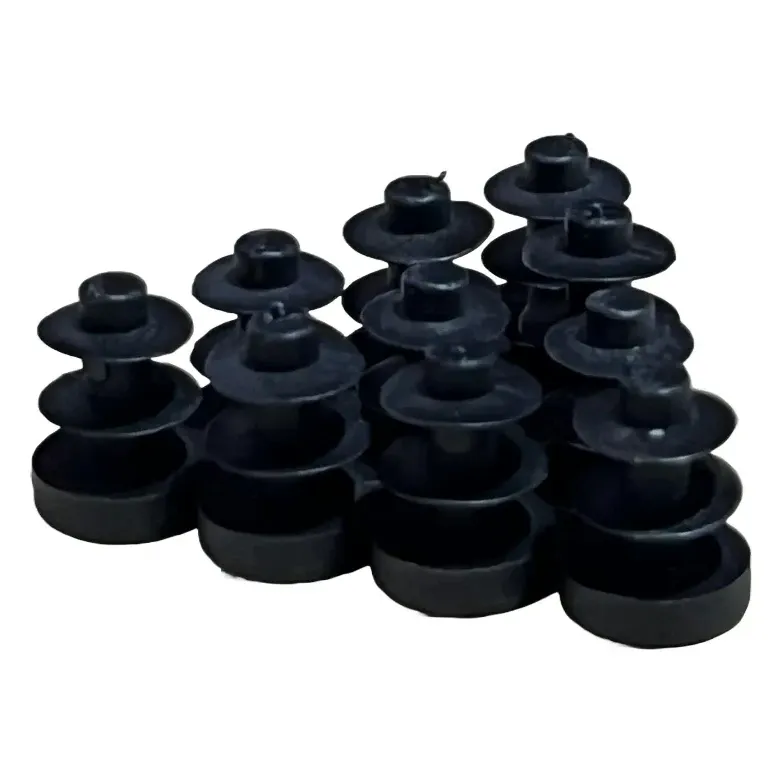 Black Plastic End Cap for Round Tubes