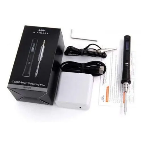 MINIWARE TS80P Soldering Iron (EU Plug) with B02 Tip