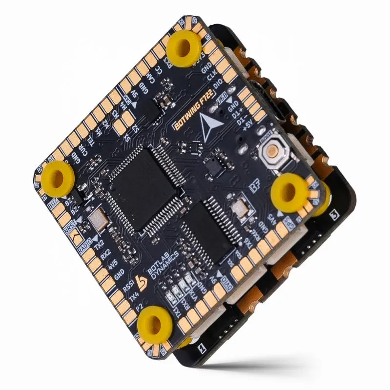 Botlab Dynamics BotStack BotWing F722 FC + BotDrive 8-Bit 50A 4-in-1 ESC Stack