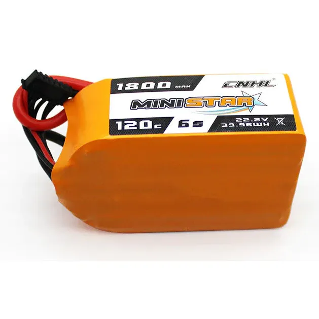 CNHL MiniStar 1800mAh 22.2V 6S 120C LiPo Battery