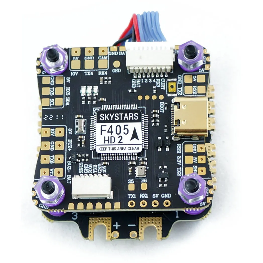 Skystars F4 HD2 + KO55 3–6S BLHeli_S 4-in-1 ESC 30×30 Stack