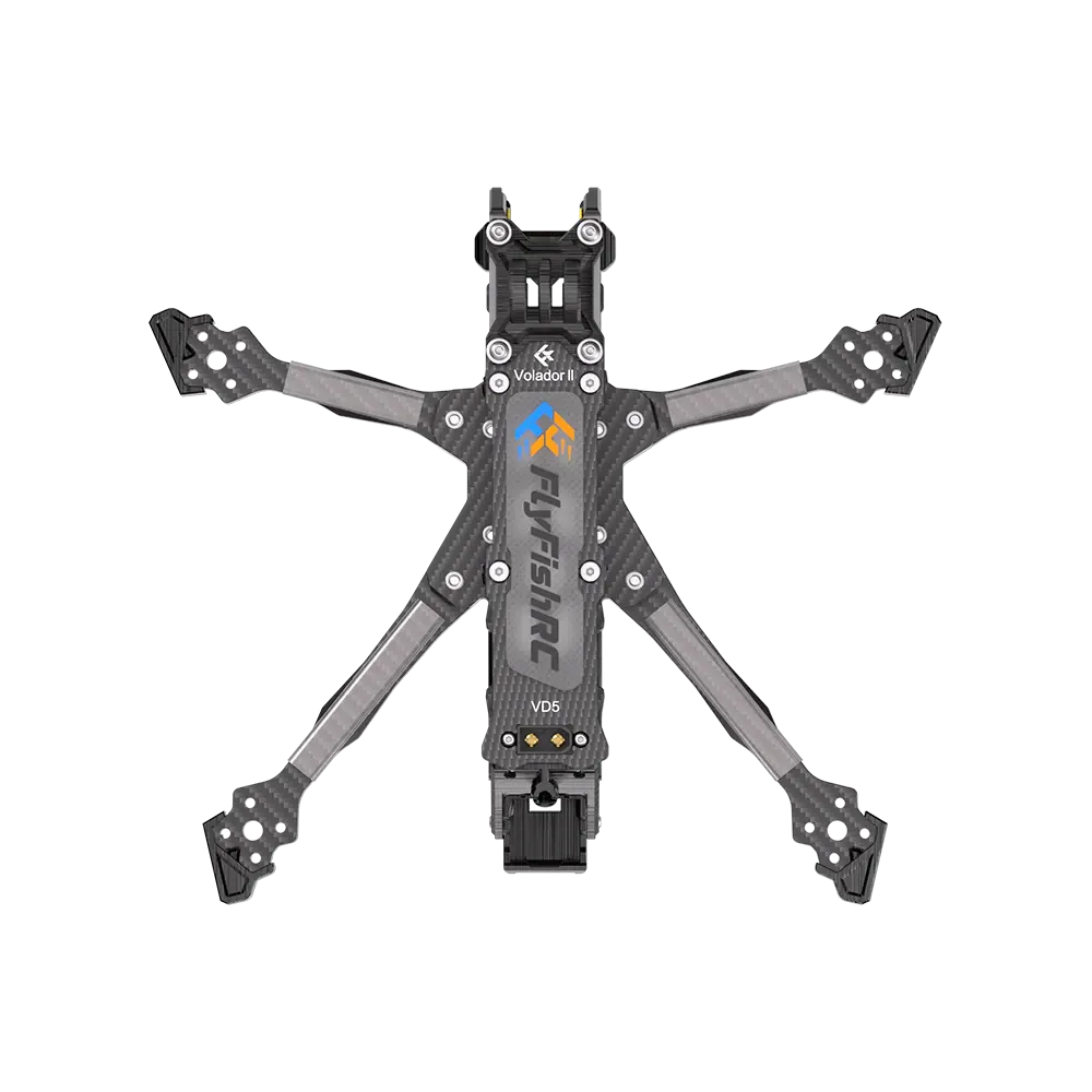FlyFishRC Volador II VD5 O4 Deadcat FPV T700 Frame Kit — Color: Black