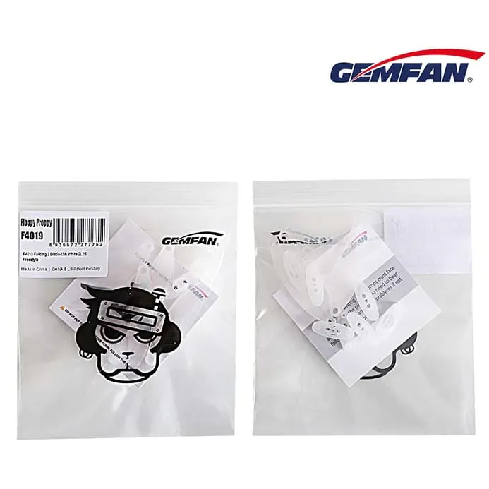 Gemfan Floppy Proppy F4019-2 Blade Propeller (Set of 4 — 2CW+2CCW) Clear Grey