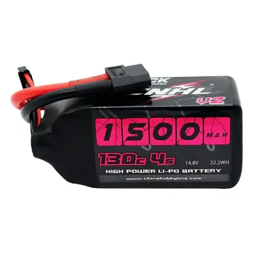 CNHL Black Series V2.0 1500mAh 4S 14.8V 130C LiPo Battery (XT60)