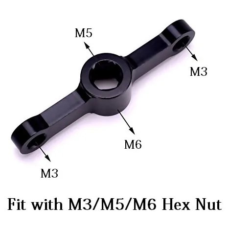 Aluminium Motor Bullet Cap Quick-Release Wrench (M3/M5/M6)